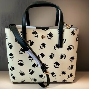NWT TORY BURCH BLAKE SCATTER DAISY TOTE CROSSBODY BAG